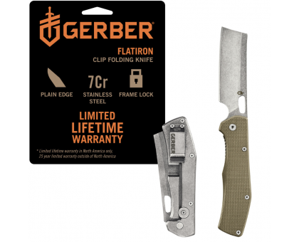 Ніж складний Гербер FlatIron Folder - G10