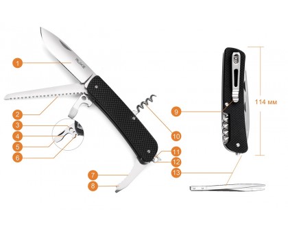 Ніж багатофункційний Ruike L32-B