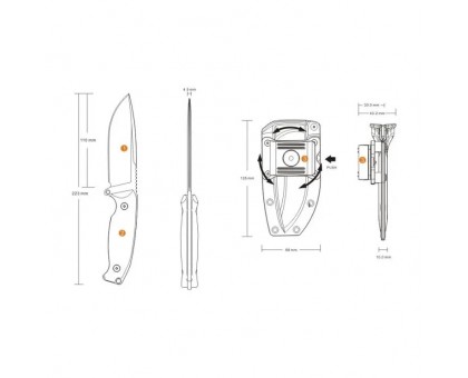 Ніж з фіксованим клинком Ruike Jager F118-G