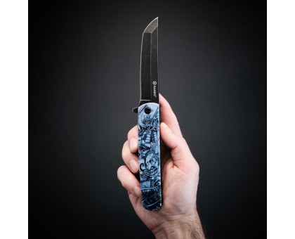 Ніж складний Ganzo G626-GS сiрий самурай