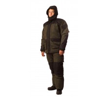 Зимовий костюм Skadi Taslan Gray-Black (куртка + напівкомбінезон)