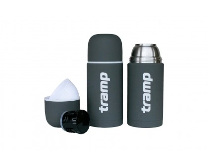 Туристичний термос Tramp Soft Touch 1,0 л TRC-109-grey