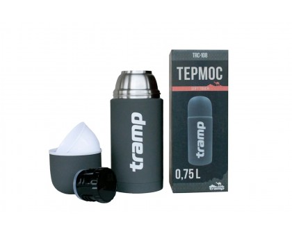 Туристичний термос Tramp Soft Touch 1,2 л TRC-110-grey