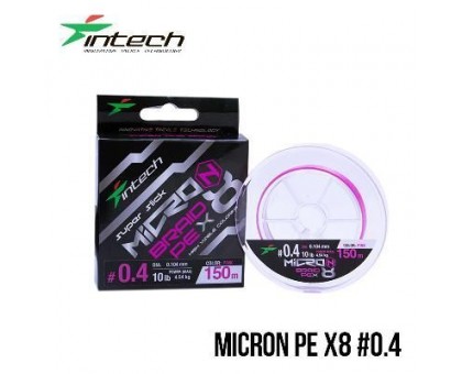 Шнур плетений Intech Micron PE X8 150м (#0,4 - #2,0PE)