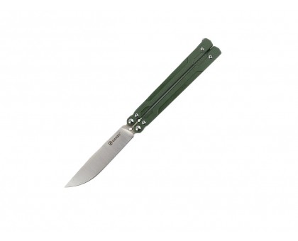 Ніж-метелик Ganzo G766-GR Green (сталь 440C, накладки G10)