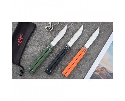 Ніж-метелик Ganzo G766-BK (сталь 440C, накладки G10)