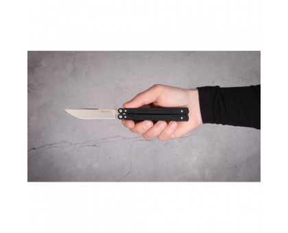 Ніж-метелик Ganzo G766-BK (сталь 440C, накладки G10)