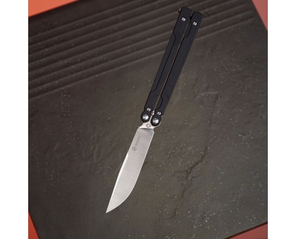 Ніж-метелик Ganzo G766-BK (сталь 440C, накладки G10)