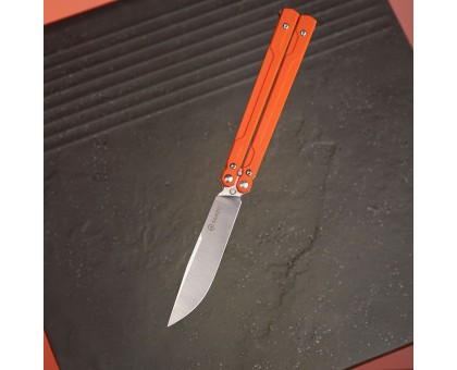 Ніж-метелик Ganzo G766-OR Orange (сталь 440C, G10)