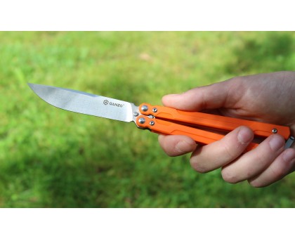 Ніж-метелик Ganzo G766-OR Orange (сталь 440C, G10)