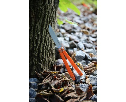 Ніж-метелик Ganzo G766-OR Orange (сталь 440C, G10)
