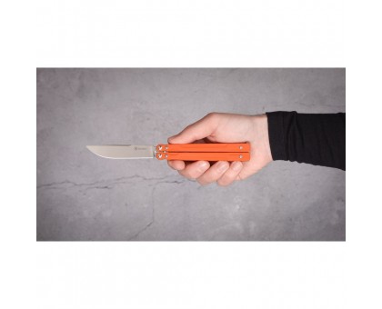 Ніж-метелик Ganzo G766-OR Orange (сталь 440C, G10)
