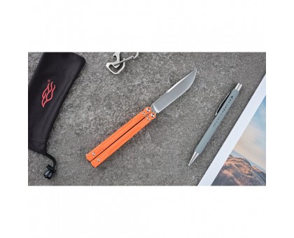 Ніж-метелик Ganzo G766-OR Orange (сталь 440C, G10)