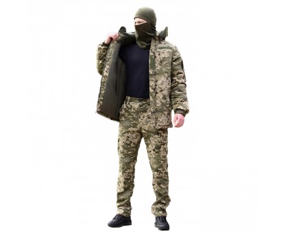 Зимовий військовий костюм Піксель ЗСУ