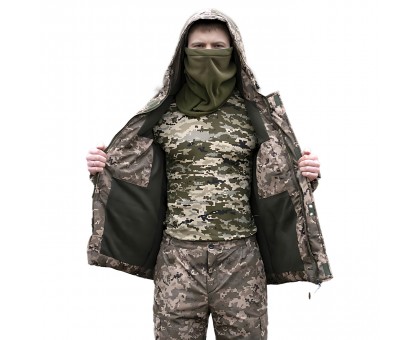 Зимовий військовий костюм Таслан Піксель ЗСУ