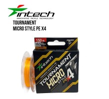 Шнур плетений Intech Tournament Micro Style PE X4 150м (#0,175 - #0,5PE)