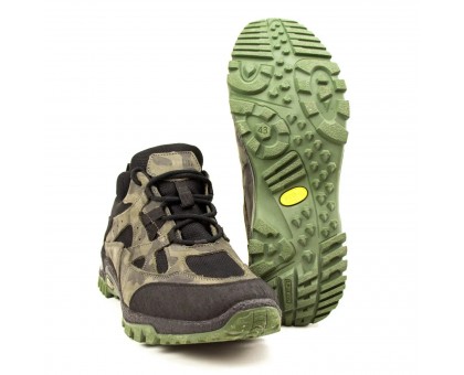 Кросівки тактичні Stimul Техас Камуфляж Олива Чорний (крейзі, демісезон)