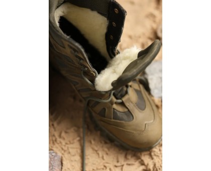 Тактичні зимові Берці Крейзі American Олива Хутро