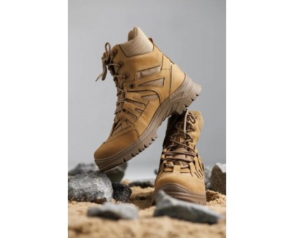 Тактичні зимові Берці Крейзі American Койот Air-Tex Нубук