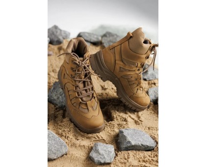 Тактичні зимові Берці Крейзі American Койот Air-Tex Нубук