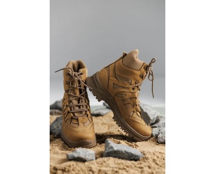 Тактичні зимові Берці Крейзі American Койот Air-Tex Нубук