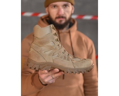 Тактичні зимові Берці Крейзі American Койот Air-Tex Шкіра