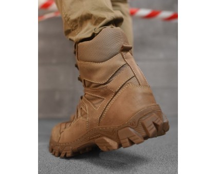 Тактичні зимові Берці Крейзі American Койот Air-Tex Шкіра