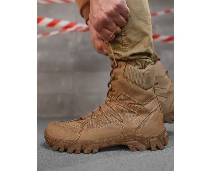 Тактичні зимові Берці Крейзі American Койот Air-Tex Шкіра