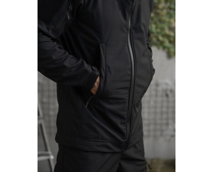 Демісезонний костюм Revival SoftShell Black (чорний, водостійкий)