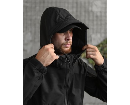 Демісезонний костюм Revival SoftShell Black (чорний, водостійкий)