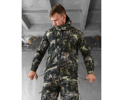 Камуфляжний демісезонний костюм SoftShell Permanent