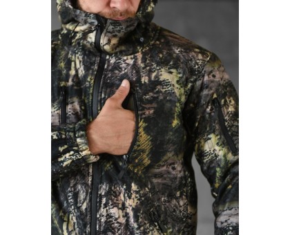 Камуфляжний демісезонний костюм SoftShell Permanent