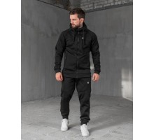 Спортивний костюм Stone Island Black (чорний, тринитка)