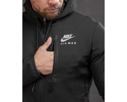 Спортивний термокостюм Nike Thermal Suit Air Max Black (чорний, Soft Shell)