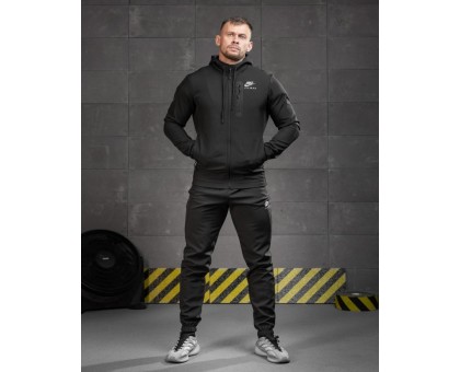 Спортивний термокостюм Nike Thermal Suit Air Max Black (чорний, Soft Shell)