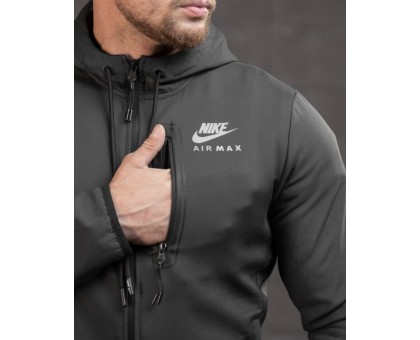 Спортивний термокостюм Nike Thermal Suit Air Max Grey (сірий, Soft Shell)