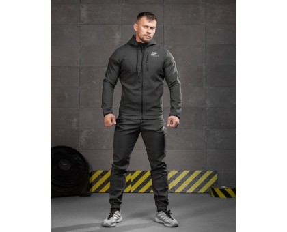 Спортивний термокостюм Nike Thermal Suit Air Max Grey (сірий, Soft Shell)