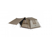 Намет з навісом Naturehike Village CNK2300ZP022, коричневий великий
