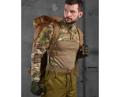 Баул тактичний Force Tactical Coyote 100L – міцна, містка, транспортна сумка для спорядження