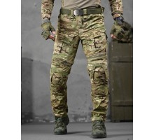Тактичні штурмові штани 7.62 Misterioso G3 Мультикам (наколінники, кишені під турнікет і магазини АК)