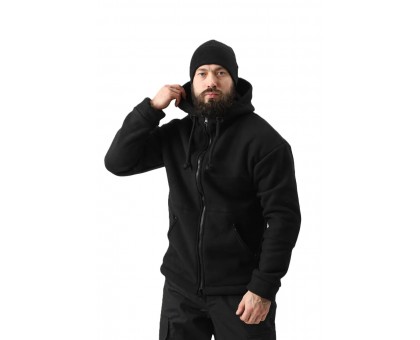 Флісова кофта Грізлі Чорна: ультра-теплий фліс 550 гр/м