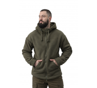 Флісова кофта Грізлі Олива (фліс щільністю 550 гр/м)