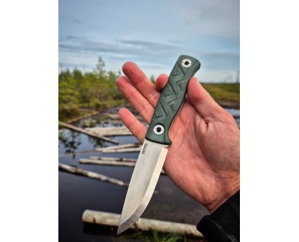 Оригінальний ніж SRM Bushcut 702T-MP темно-зелений з чохлом купити