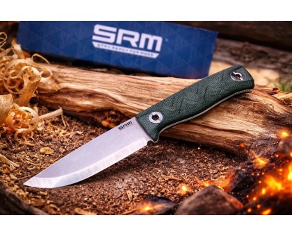 Оригінальний ніж SRM Bushcut 702T-MP темно-зелений з чохлом купити