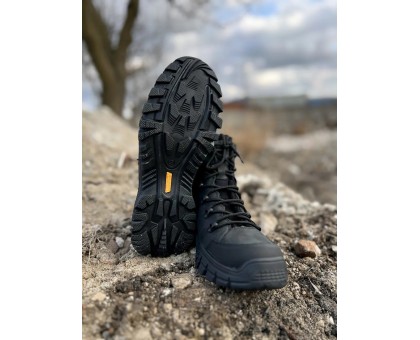 Напівчеревики тактичні зимові Бруклін Чорні Air-Tex