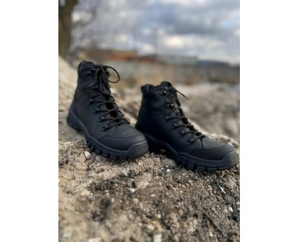 Напівчеревики тактичні зимові Бруклін Чорні Air-Tex
