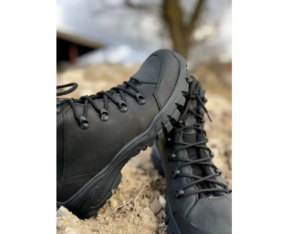 Напівчеревики тактичні зимові Бруклін Чорні Air-Tex