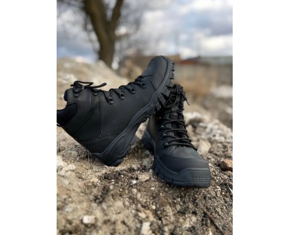 Напівчеревики тактичні зимові Бруклін Чорні Air-Tex