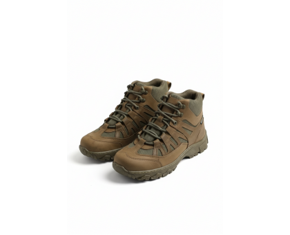 Надійні зимові тактичні напівчеревики Крейзі Олива Хутро