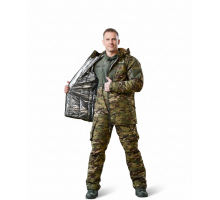 Зимовий тактичний костюм Northern Multicam (ріп-стоп, omniheat, півкомбінезон)